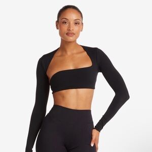 CSB Fade Define Longsleeve Crop - Carbon